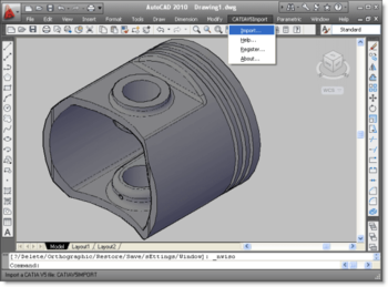 CATIA V5 Import for AutoCAD screenshot