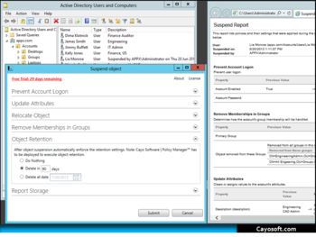Cayo Software | Suspend screenshot