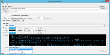cb's JNovel Formatter screenshot