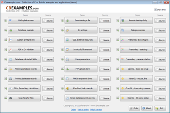 Cbexamples Collection of C++ Builder examples screenshot