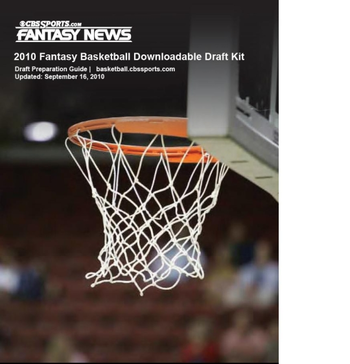 CBSSports.com 2010 Fantasy Basketball Downloadable Draft Kit screenshot