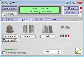 CC-CAM alarm system screenshot 2