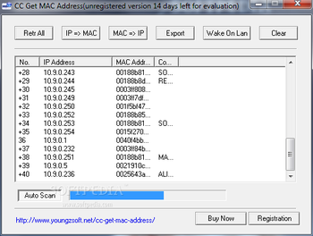 CC Get MAC Address screenshot