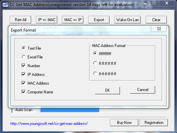CC Get MAC Address screenshot 2