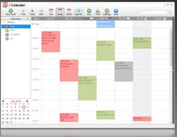 CCalendar screenshot