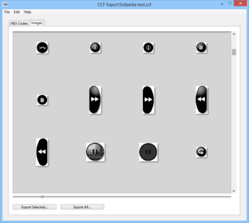 CCF Export screenshot 2