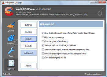 CCleaner nLite Addon screenshot 6