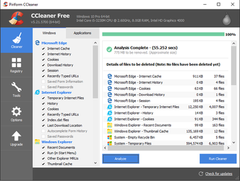 CCleaner screenshot