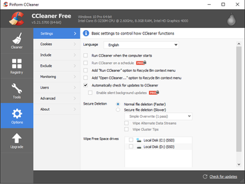 CCleaner screenshot 2