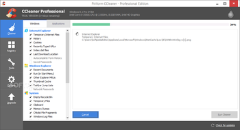 CCleaner Professional Edition screenshot