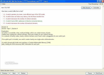 CCNA Exam Q A Simulator screenshot