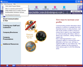 CD brochure builder screenshot 3