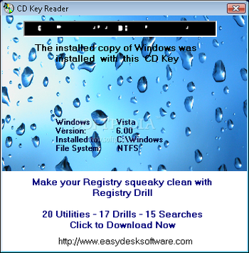 CD Key Reader screenshot