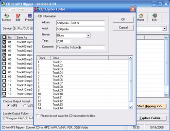 CD to MP3 Ripper screenshot 2