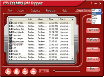 CD To MP3 RM Ripper screenshot 2
