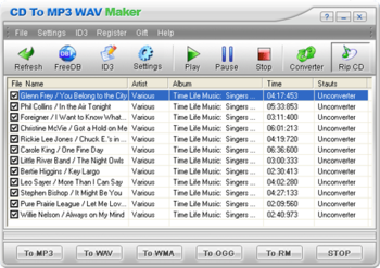 CD To MP3 WAV Maker screenshot