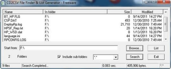 CD2CSV screenshot