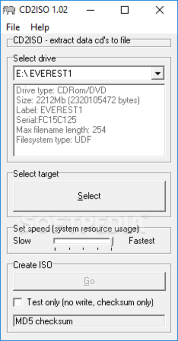 CD2ISO screenshot
