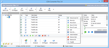 CDA Converter Plus screenshot