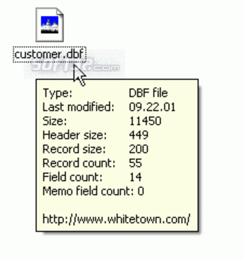 CDBFinfo screenshot 3