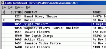 CDBFview screenshot 3
