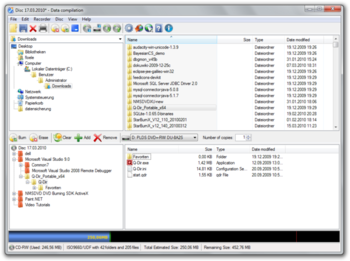 CDBurnerXP screenshot