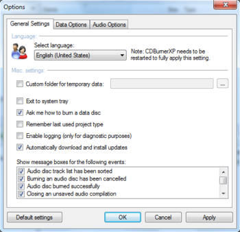 CDBurnerXP screenshot 3