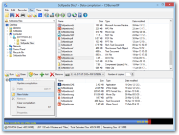 CDBurnerXP screenshot 2