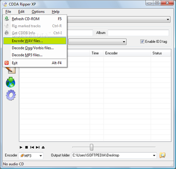 CDDA Ripper XP screenshot