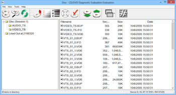 CD/DVD Diagnostic screenshot