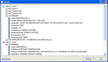 CDInfo screenshot