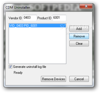 CDM Uninstaller screenshot