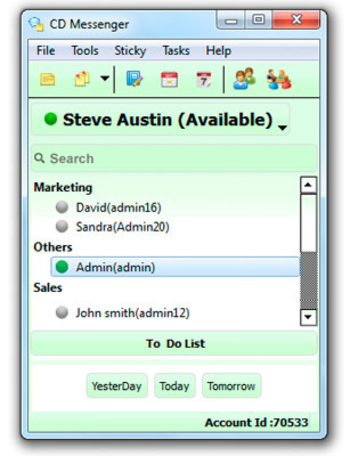 CDMessenger screenshot
