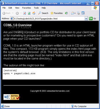 CDML screenshot