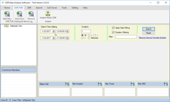 CDR Analysis & Investigation screenshot 2