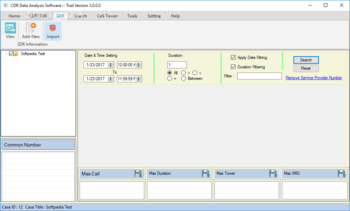 CDR Analysis & Investigation screenshot 3