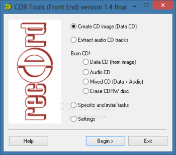 CDR Tools Front End screenshot