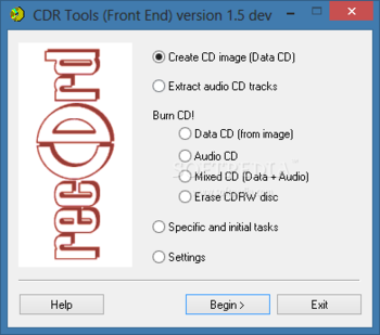 CDR Tools Front End screenshot 4