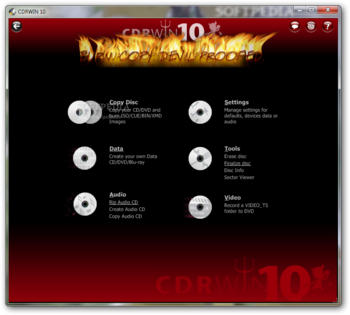 CDRWIN screenshot