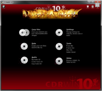 CDRWIN screenshot