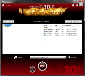 CDRWIN screenshot 3