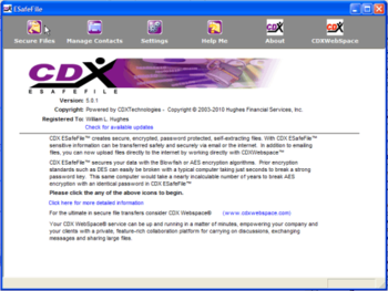 CDX ESafeFile screenshot 2