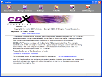 CDX ESafeFile screenshot