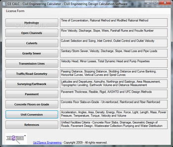 CE CALC - Civil Calculator screenshot