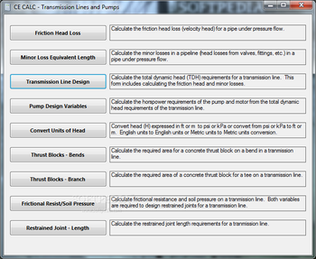 CE CALC - Hydraulics Calculator screenshot 10