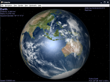 Celestia Portable screenshot