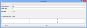 CellCounter screenshot