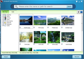 Cendarsoft Data Recovery screenshot