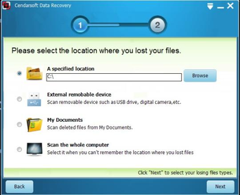 Cendarsoft Data Recovery screenshot 3