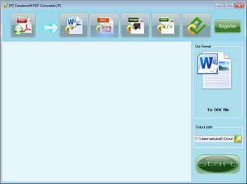 Cendarsoft PDF Converter screenshot